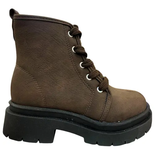 Bota Molekinha Napa Veluna Chocolate Menina