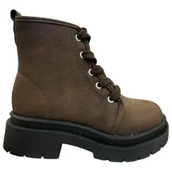 Bota Molekinha Napa Veluna Chocolate Menina