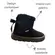Bota Novopé Sintético Juvenil Preto Menina