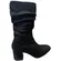 Bota Beira Rio Camurça Strech Duo Preto Feminina