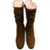 Bota Beira Rio Camurça Strech Duo Camel Feminina