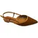 Sapato Vizzano Slingback Tramado Pelica Camel Feminino