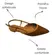 Sapato Vizzano Slingback Tramado Pelica Camel Feminino