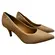 Sapato Scarpin Vizzano Salto Fino Pelica Bege Feminino