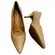 Sapato Scarpin Vizzano Salto Fino Pelica Bege Feminino