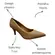 Sapato Scarpin Vizzano Salto Fino Pelica Bege Feminino