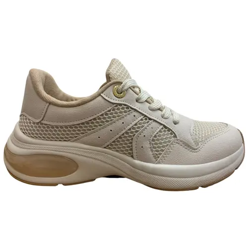 7414.101.31830.35312 SAPATO CASUAL FEM. DE USO COMUM C/ SOLA SINT. CABEDAL TEXTIL BRANCO OFF 526 tam