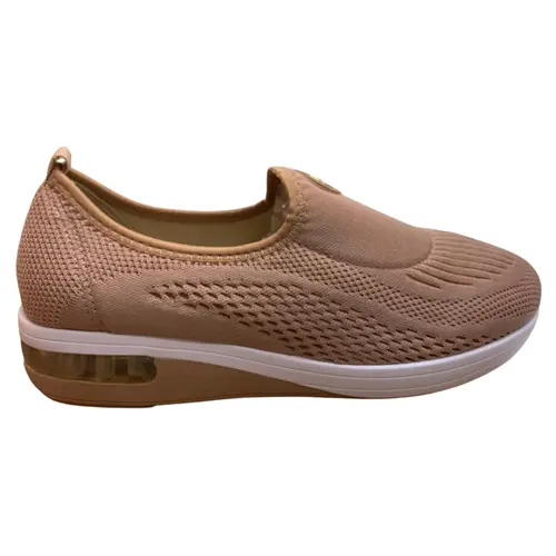 Tênis Modare Slip On Gaspea Linho Lisboa Nude Feminino