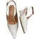 Sapato Vizzano Slingback Casual Branco Off Feminino