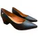 Sapato Vizzano Scarpin Salto Bloco Pelica Preto Feminino