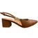 Sapato Vizzano Slingback Salto Bloco Mocca Feminino