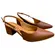 Sapato Vizzano Slingback Salto Bloco Mocca Feminino