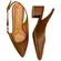 Sapato Vizzano Slingback Salto Bloco Mocca Feminino