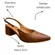 Sapato Vizzano Slingback Salto Bloco Mocca Feminino