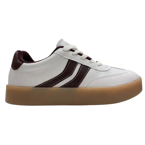 Tênis Vizzano Casual Floather Branco/Vinho Feminino