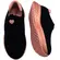 Tênis Molekinha Lycra Perola/Velvet Preto/Rosa Menina