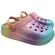 Clog Molekinha Eva/Elastico Creme/Multicolor Menina