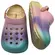 Clog Molekinha Eva/Elastico Creme/Multicolor Menina