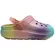Clog Molekinha Eva/Elastico Creme/Multicolor Menina