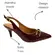 Sapato Vizzano Slingback Imperiale Dark Carmim Feminino