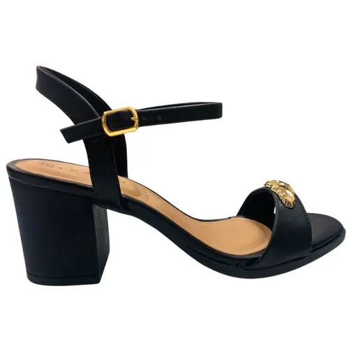 Sandália Ramarim Napa Bless Plus Preto Feminino