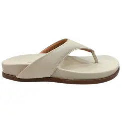 Chinelo Vizzano Napa Pele Strech Branco Off Feminino