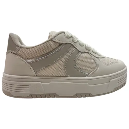 Tênis Nadia Talita Adulto Creme/Prata Feminino