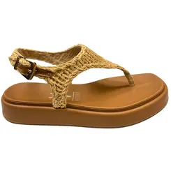 Sandália Vizzano Gaspea Pelica Natural/Camel Feminina