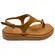 Sandália Vizzano Flat Anel Dedo Pelica Camel Feminina