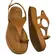 Sandália Vizzano Flat Anel Dedo Pelica Camel Feminina