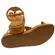 Sandália Vizzano Flat Anel Dedo Pelica Camel Feminina
