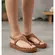Sandália Vizzano Flat Anel Dedo Pelica Camel Feminina