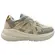 Tênis Molekinha Nylon Branco Off/Cinza/Dourado Menina