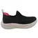 Tênis Actvitta Gaspea Slip-On Preto/Pink Neon Feminino
