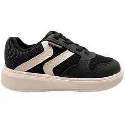 Sapatênis Molekinho Casual Tecido Preto/Branco Menino