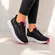 Tênis Actvitta Gaspea Loc Preto/Chumbo/Pink Feminino