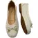 Sapatilha Modare Tela Fiorucci Nature/Branco Off Feminina
