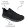 Tênis Actvitta Slip On Tecido Suica Preto/Preto Masculino