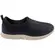Tênis Actvitta Slip On Gaspea Lycra Preto/Branco Feminino