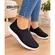 Tênis Actvitta Slip On Gaspea Lycra Preto/Branco Feminino