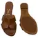 Rasteira Vizzano Flat Napa Calf Mocca Feminina