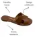 Rasteira Vizzano Flat Napa Calf Mocca Feminina