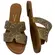 Rasteira Vizzano Bege/Golden Shadow/Camel Feminina