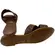 Rasteira Vizzano Flat Gaspea Chocolate/Jet Nut Feminina