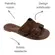 Rasteira Vizzano Flat Gaspea Chocolate/Jet Nut Feminina